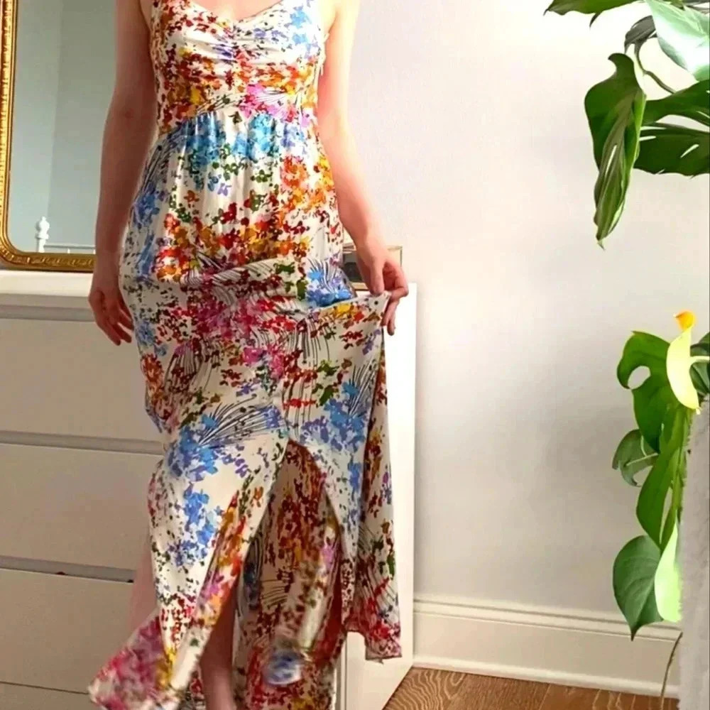 Ali Rio Mermaid Multi-color Floral Maxi Dress by Anthropologie - Picture 2 of 12